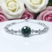 Green Diamond Bracelet Wedding Jewelry-Black Diamonds New York