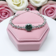 Green Diamond Bracelet Wedding Jewelry-Black Diamonds New York