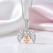 Guardian Wings of the Family Necklace-Black Diamonds New York