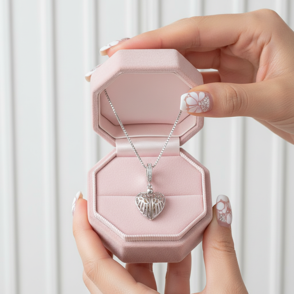 Guardian Wings of the Family Necklace-Black Diamonds New York