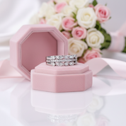 Half Eternity 3PC Stacking Wedding Band Set-Black Diamonds New York