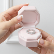 Half Eternity Diamond Flower Wedding Band-Black Diamonds New York