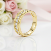 Half Eternity Round Brilliant Diamond Option Wedding Band-Black Diamonds New York