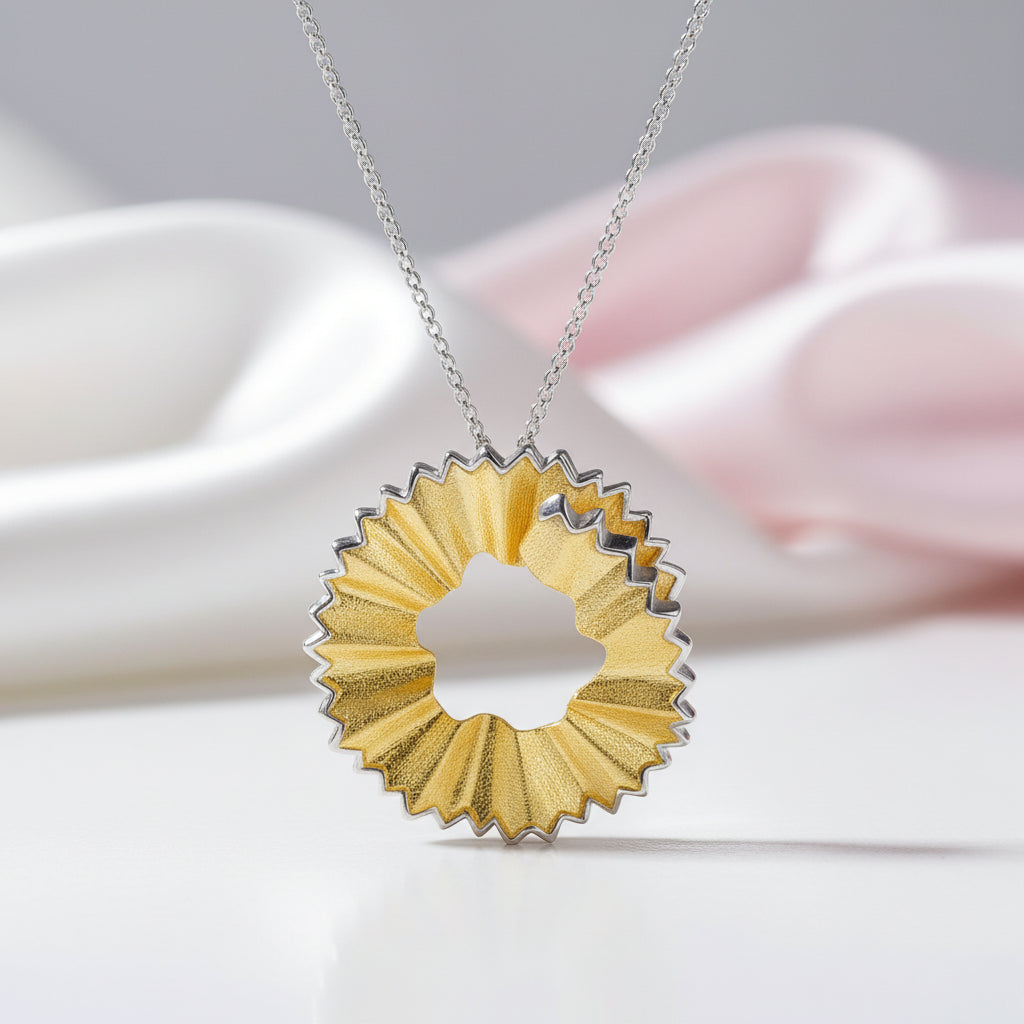 Handmade Creative Pencil Shaving Pendant-Black Diamonds New York