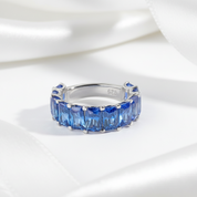 Handmade Eternity Promise Ring-Black Diamonds New York