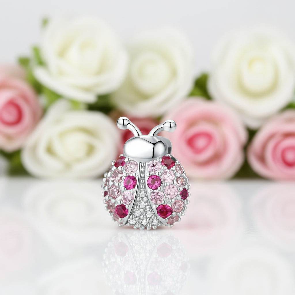 Heart Charm for Reflection Charm with Diamond-Black Diamonds New York