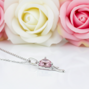 Heart-Cut Diamond with Drip Design Necklace & Earrings Jewelry Set-Black Diamonds New York