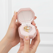 Heart & Flower 1.0 Ct Diamond Necklace-Black Diamonds New York