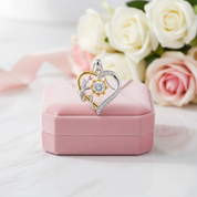 Heart & Flower 1.0 Ct Diamond Necklace-Black Diamonds New York