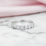 0.9 Ct Heart-Shaped Diamond Option Band-Black Diamonds New York