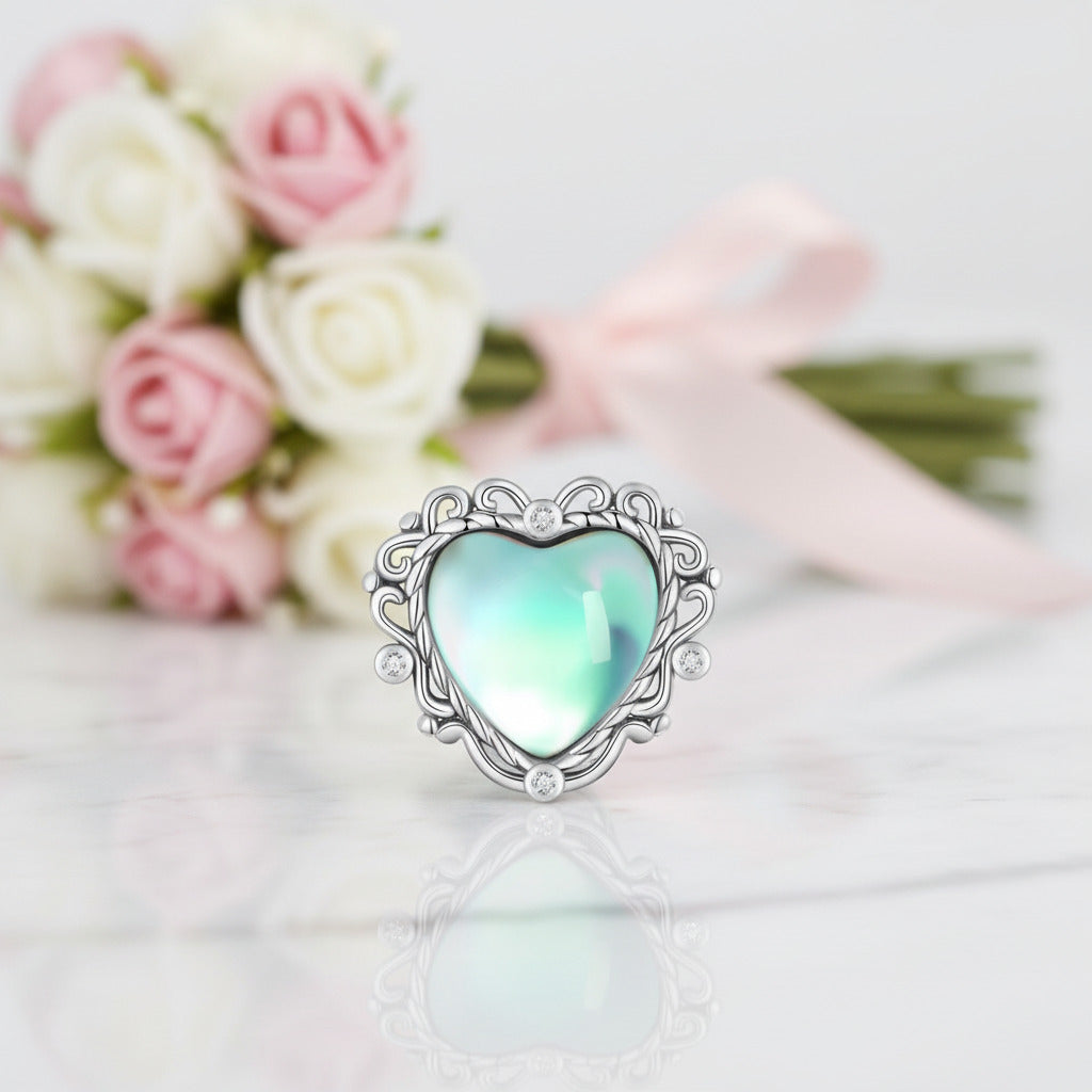Heart-Shaped Charms with Colorful Diamond Option-Black Diamonds New York
