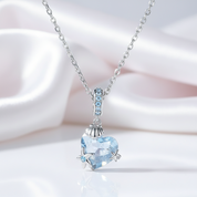 Heart with Star & Shell Pendant Necklace-Black Diamonds New York