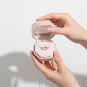 Heart with Wings Minimalist Chain Necklace-Black Diamonds New York