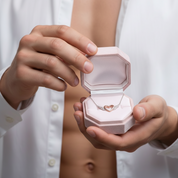 Heart with Wings Minimalist Chain Necklace-Black Diamonds New York