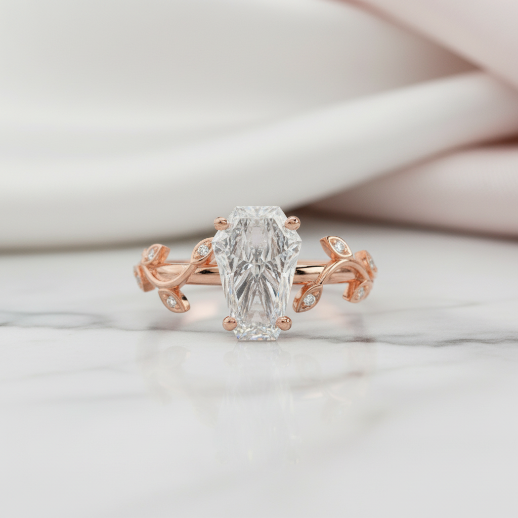 Hell and Back Ring - Limited Coffin Cut Diamond Engagement Ring-Black Diamonds New York