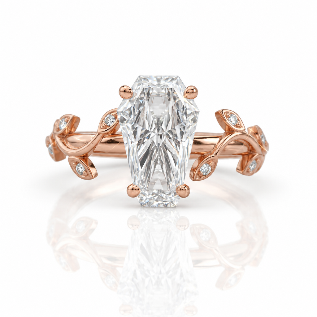 Hell and Back Ring - Limited Coffin Cut Diamond Option Engagement Ring-Black Diamonds New York