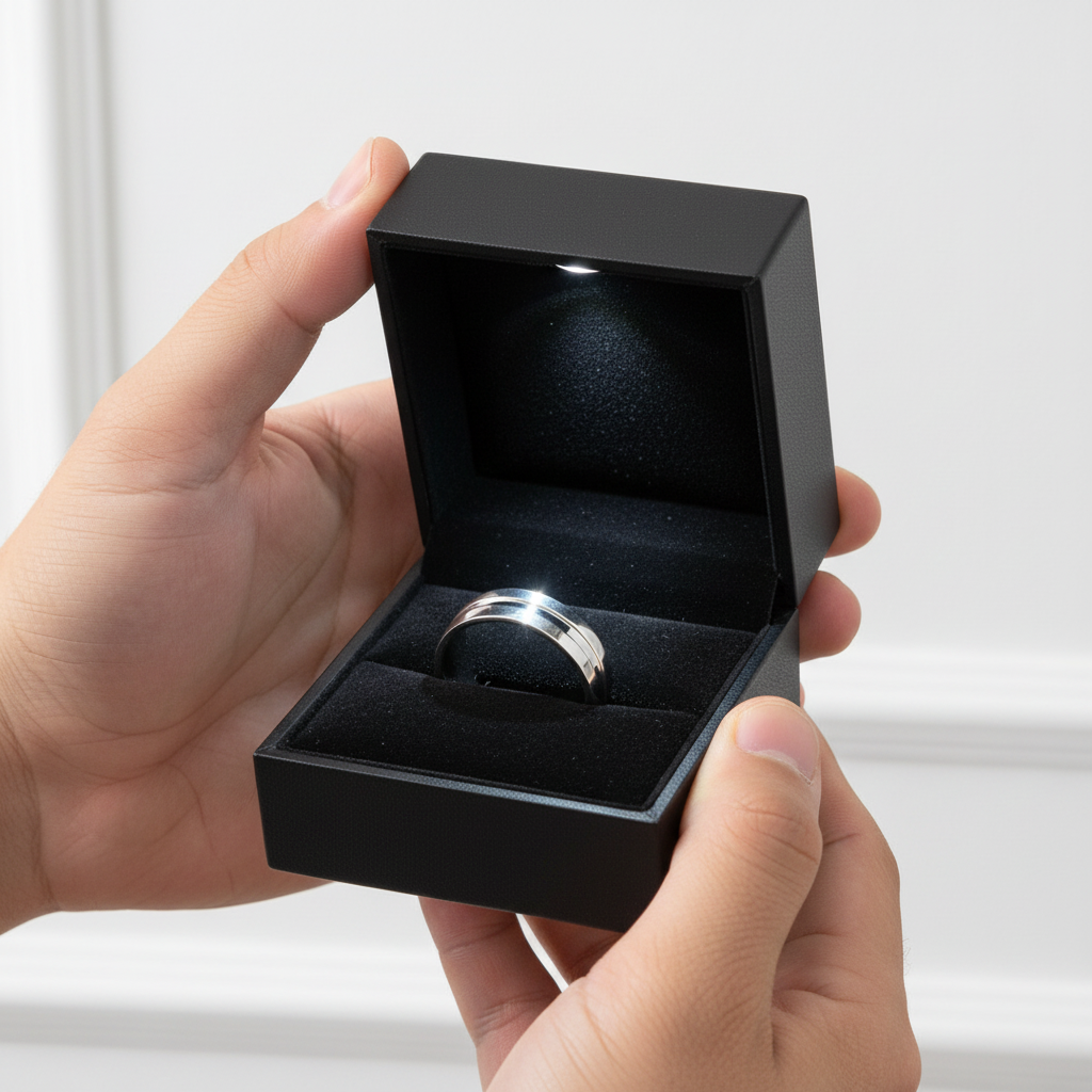High Polished Plain Men's Wedding Band Ring-Black Diamonds New York