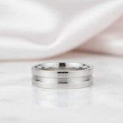 High Polished Plain Men's Wedding Band Ring-Black Diamonds New York
