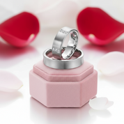 His and Her Wedding Band with Diamond-Black Diamonds New York