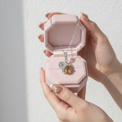 Honeybee Pendant Necklace with Diamond Option-Black Diamonds New York