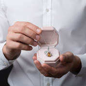 Honeybee Pendant Necklace with Diamond Option-Black Diamonds New York