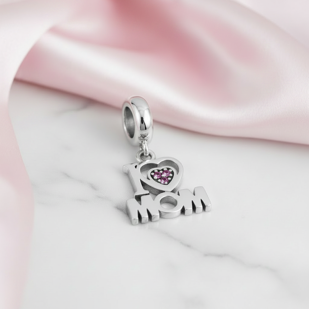 I love Mom Charm-Black Diamonds New York