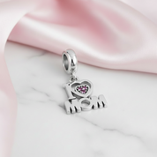 I love Mom Charm-Black Diamonds New York
