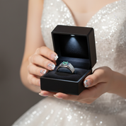 Iced Out 1ct Green Diamond Option Men's Ring-Black Diamonds New York