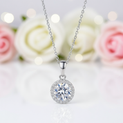 Inlaid 1.0 Ct Diamond Clavicle Chain Necklace-Black Diamonds New York