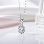 Inlaid 1.0 Ct Diamond Option Clavicle Chain Necklace-Black Diamonds New York