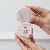 Inlaid 5.0 Ct Diamond Square Pendant Necklace-Black Diamonds New York