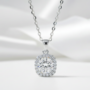 Inlaid 5.0 Ct Diamond Square Pendant Necklace-Black Diamonds New York