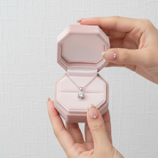 Inlaid Classic Six Claw Diamond Necklace-Black Diamonds New York