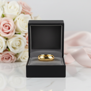 Korean Option Hip-Hop Golden Tungsten Carbide-Black Diamonds New York