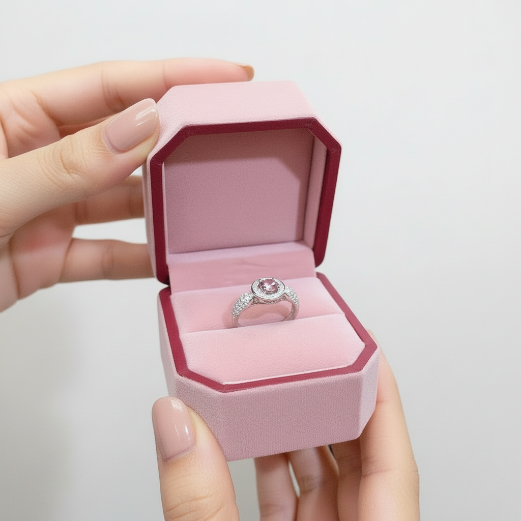 Lab Alexandrite Engagement Ring-Black Diamonds New York