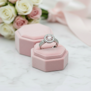 Lab Alexandrite Engagement Ring-Black Diamonds New York