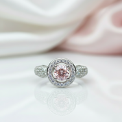 Lab Alexandrite Engagement Ring-Black Diamonds New York