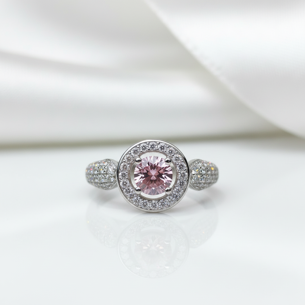 Lab Alexandrite Engagement Ring-Black Diamonds New York