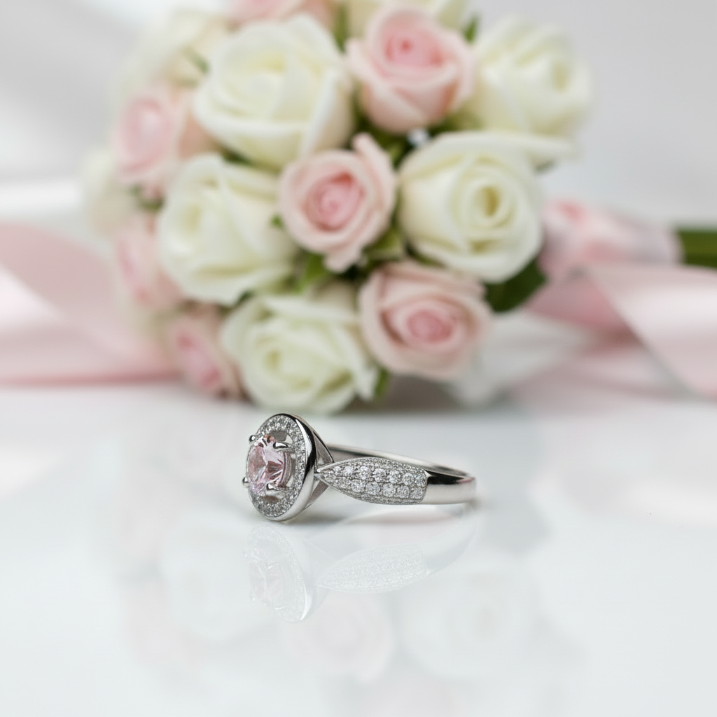 Lab Alexandrite Engagement Ring-Black Diamonds New York