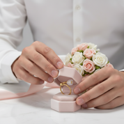 Lily of the Valley Flower Ring-Black Diamonds New York