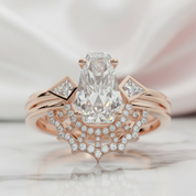 LOVE SPELL- Coffin Cut Diamond Option Spider Web Gothic Wedding Ring Set-Black Diamonds New York