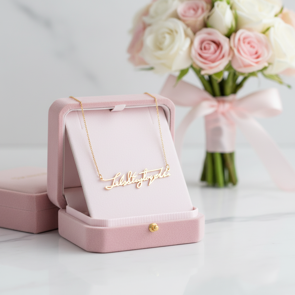 Loved Ones Handwriting Custom Necklace-Black Diamonds New York