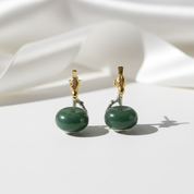 Lovely Bird Dangle Earrings-Black Diamonds New York