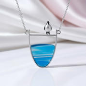 Lovely Penguin Necklace-Black Diamonds New York