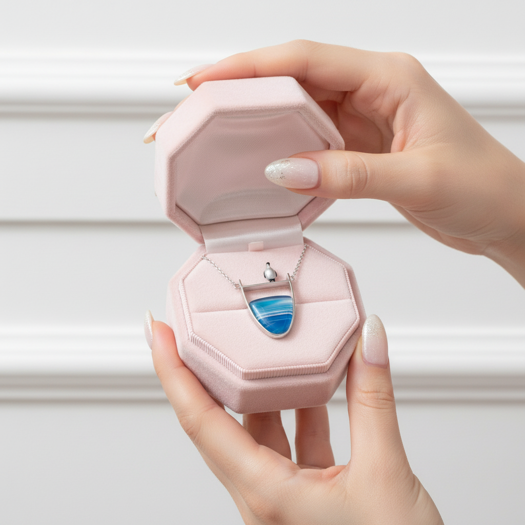 Lovely Penguin Necklace-Black Diamonds New York