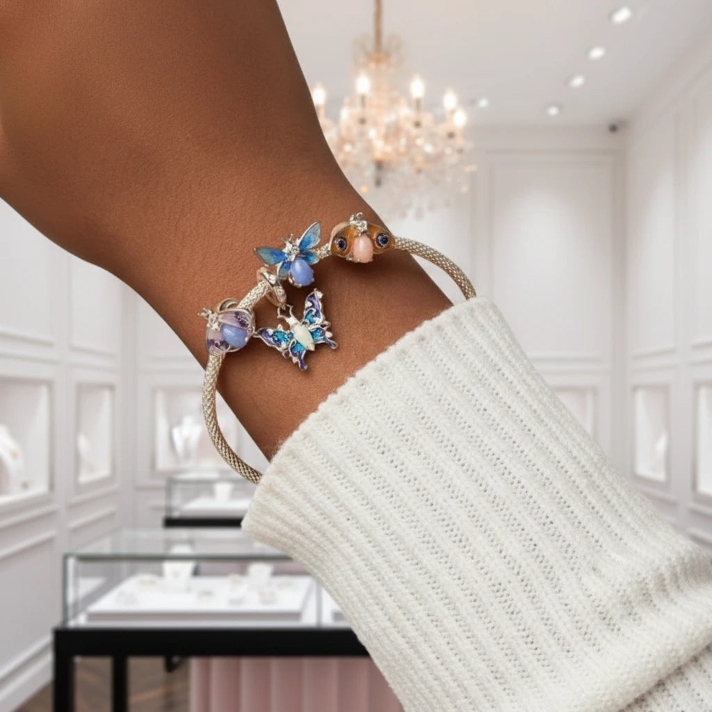 Luminous Insect Charm with Diamond Option-Black Diamonds New York