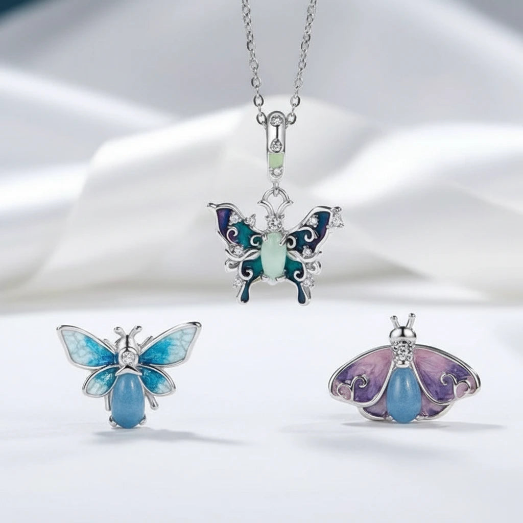 Luminous Insect Charm with Diamond Option-Black Diamonds New York