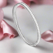 Luxurious 2mm Full Diamond Bracelet-Black Diamonds New York