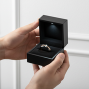 Luxurious Rose Gold & Black Tungsten Men's Wedding Band-Black Diamonds New York