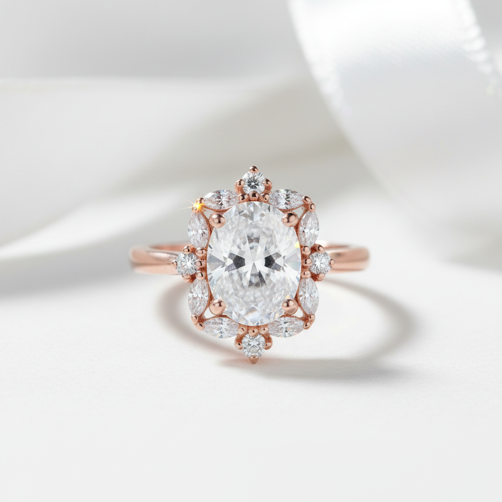 Luxury 2CT Diamond Option 14k White Gold Ring-Black Diamonds New York